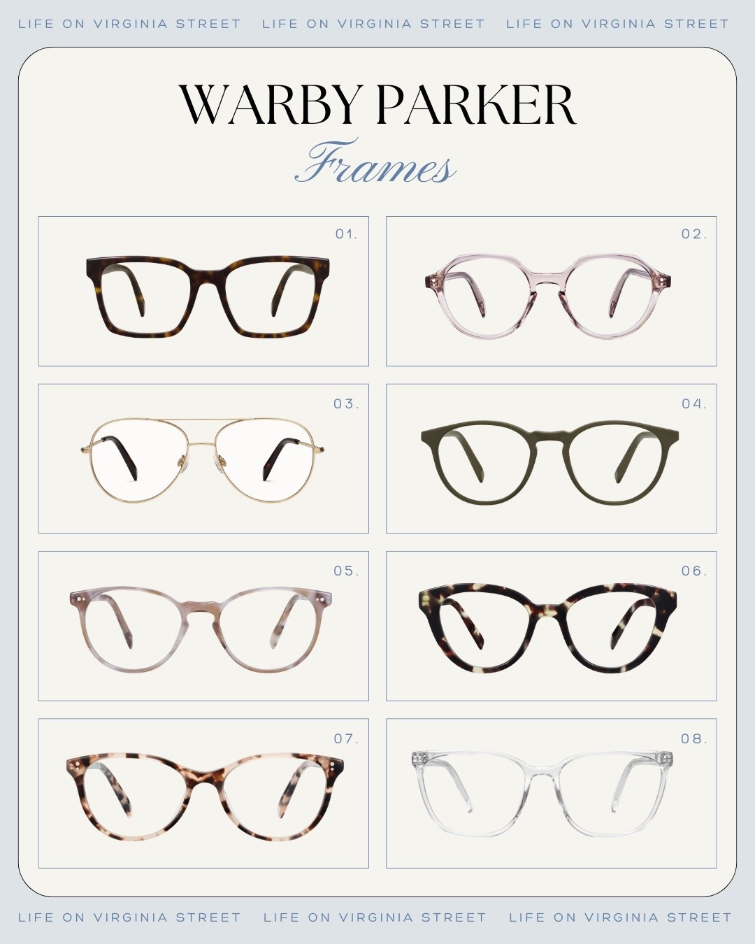 Warby Parker Frames 🙌🏻🙌🏻

Stylish glasses frames


#LTKBeauty #LTKselfcare