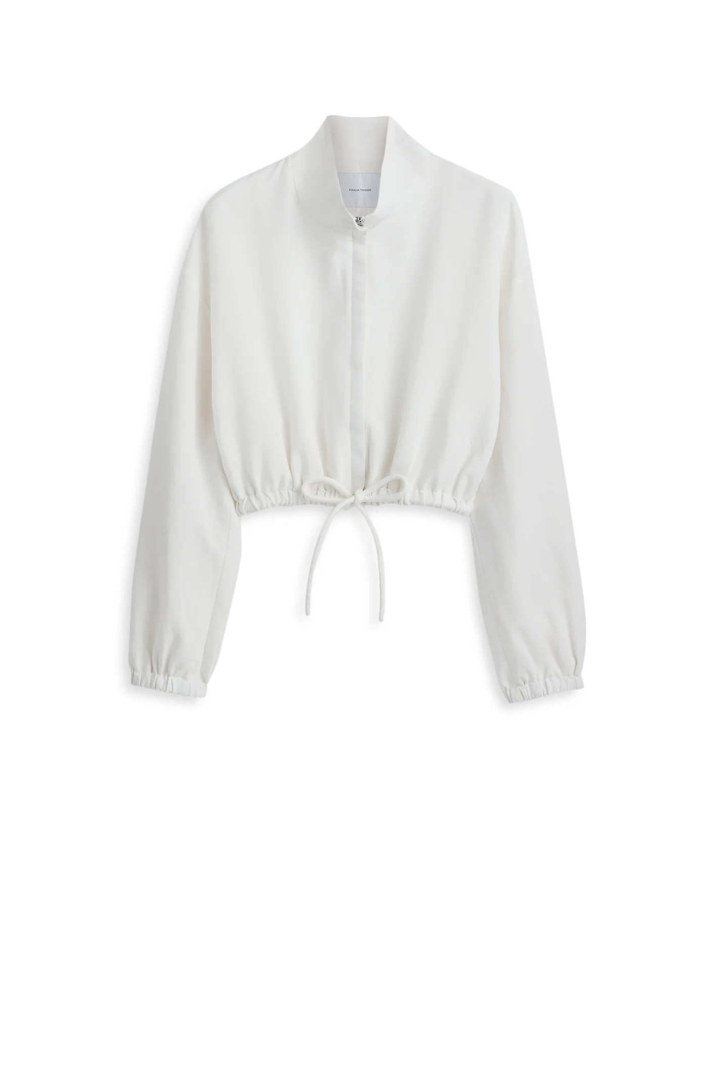 FUNNEL NECK SOFT JACKET - WHITE - Scanlan Theodore | Scanlan Theodore
