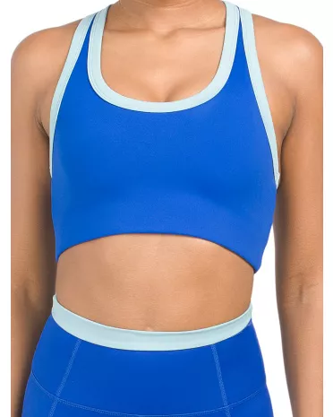 WILO Tennis Sports Bra, Women's Size M, Navy/Cobalt NEW MSRP $48