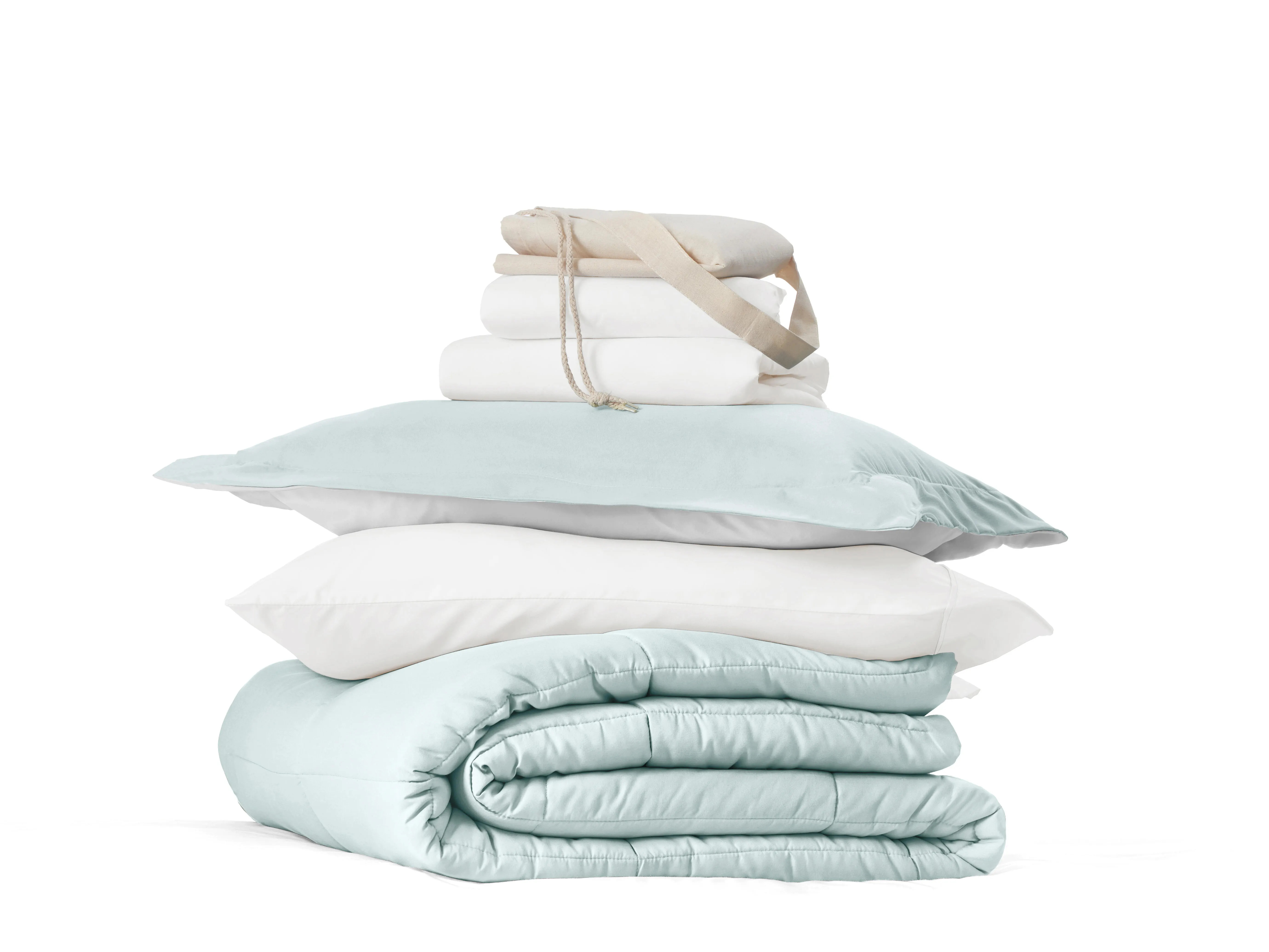 iEnjoy Home Solid 8 Piece Twin XL Comforter Set, Light Gray | Ashley
