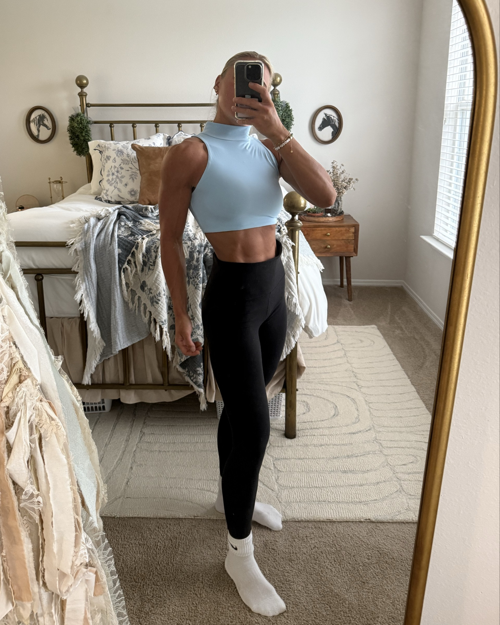 Love the sleek look of this top. Supportive and great quality. Also makes those delts POP🙂‍↕️ If you like high neck, you’ll LOVE this

#LTKActive