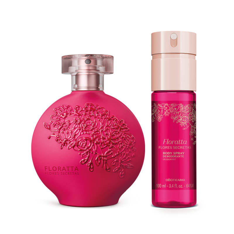 Combo Floratta Flores Secretas: Desodorante Colônia 75ml + Body Spray 100ml | O Boticário | oBoticario (BR)