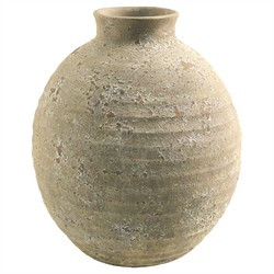 Chloe Updated Traditional Rust Glazed Ceramic Planter | Kathy Kuo Home