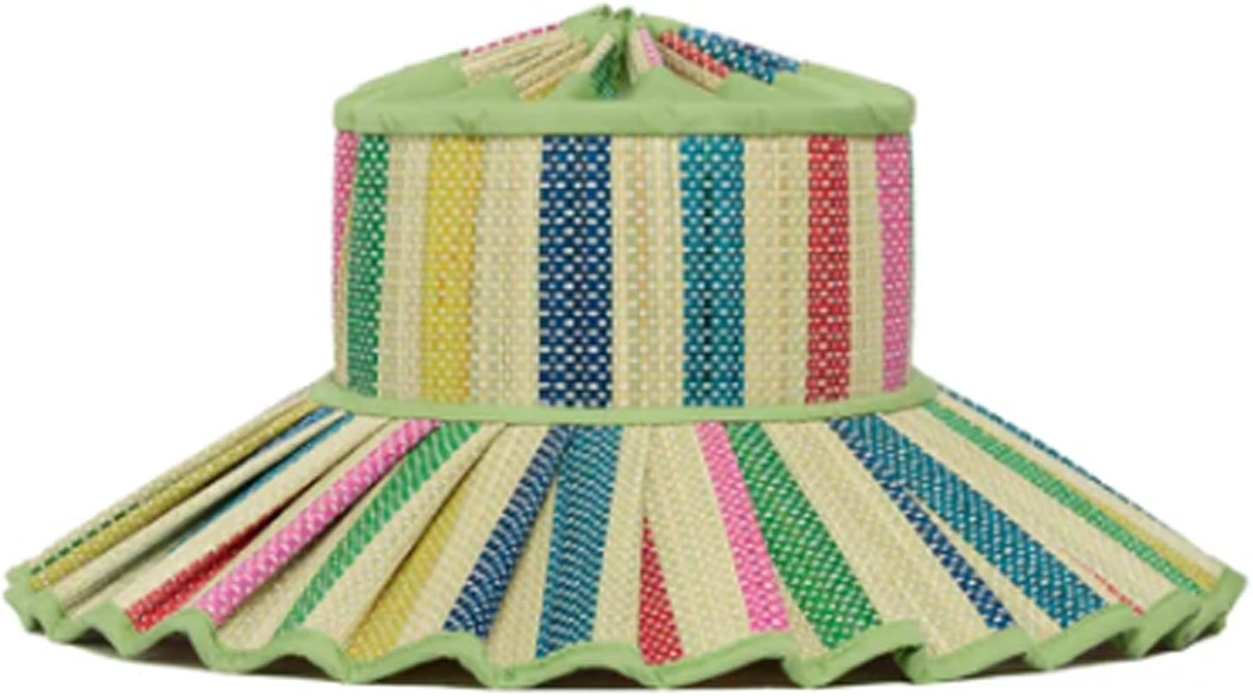 Women's Straw Reversible Pleated Sun Hat, Wide Brim Foldable Casual Outdoor Beach Hat Summer Sun ... | Amazon (US)