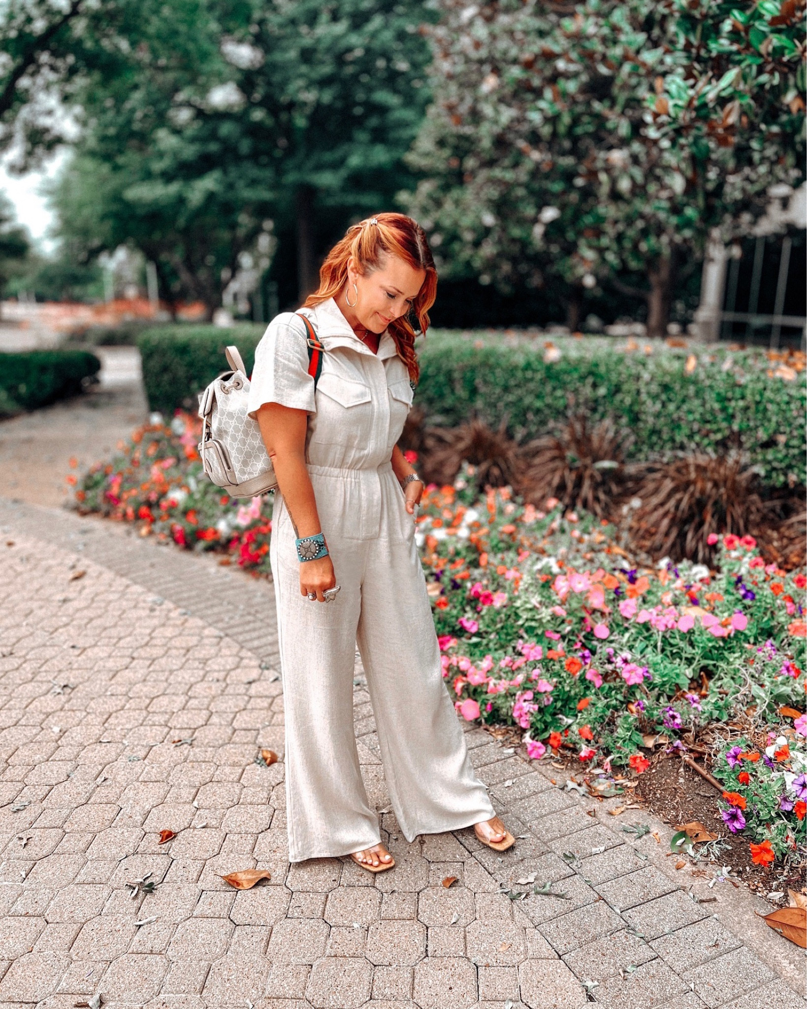 Church OOTD - save 20% on this utility jumpsuit with DRESSED.IN.DELIGHT

#LTKunder100 #LTKitbag #LTKshoecrush