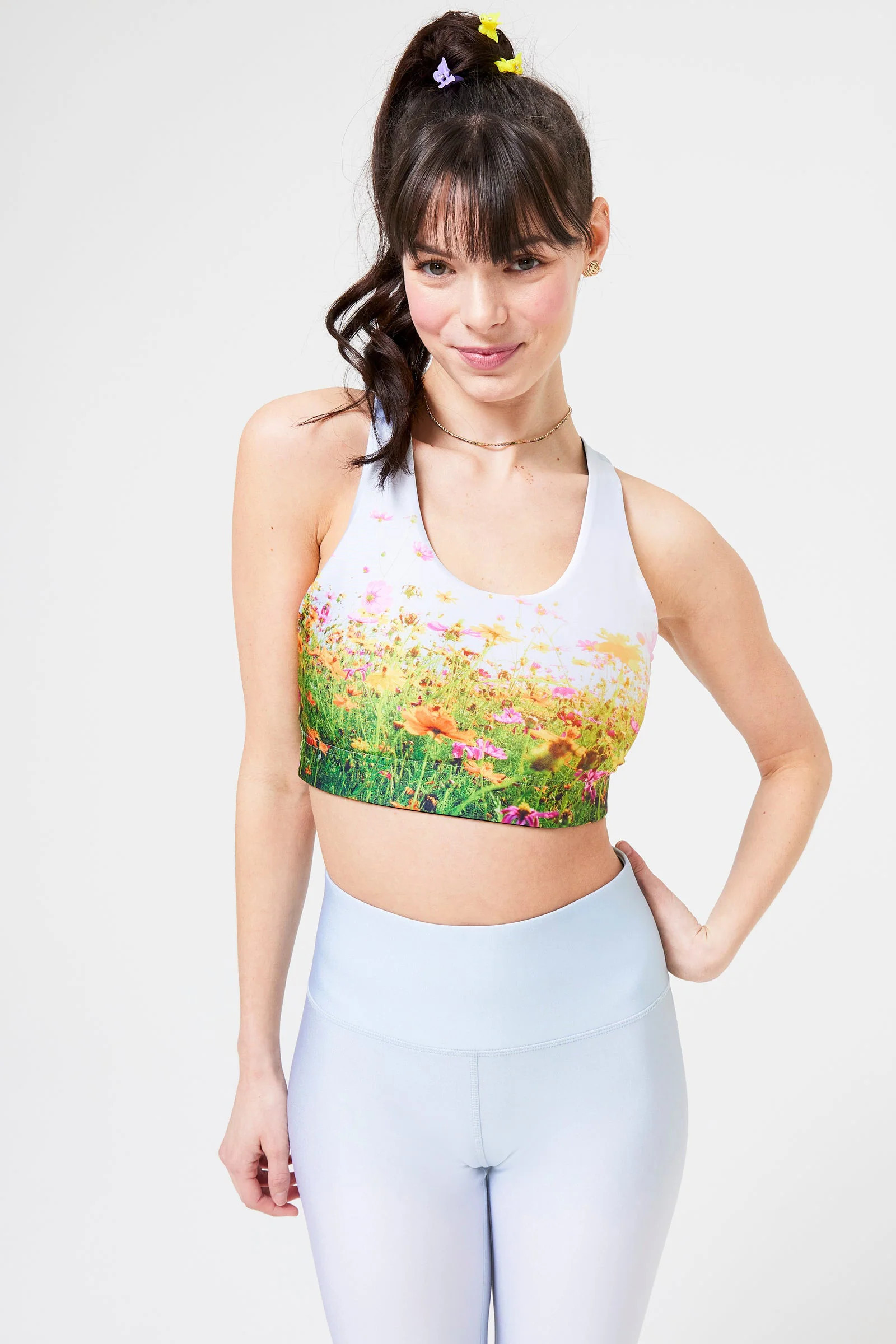 Wildflowers Hi-Shine Sports Bra | Terez