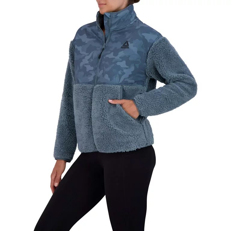 Reebok Women's Super Soft Gravity Sherpa Jacket with Pockets | Walmart (US)