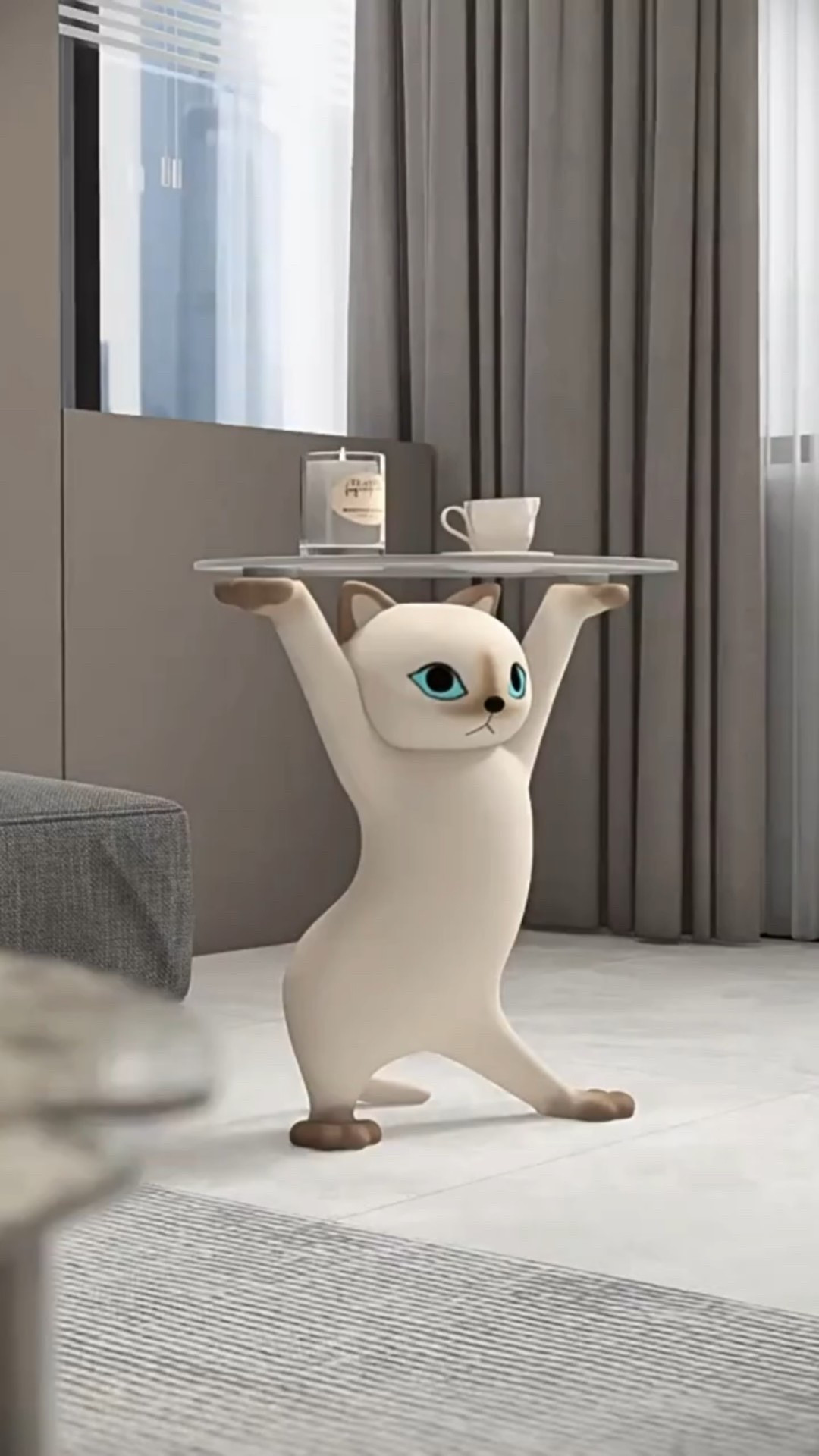 Kitty side table for living roomm

#LTKU #LTKHome #LTKSaleAlert