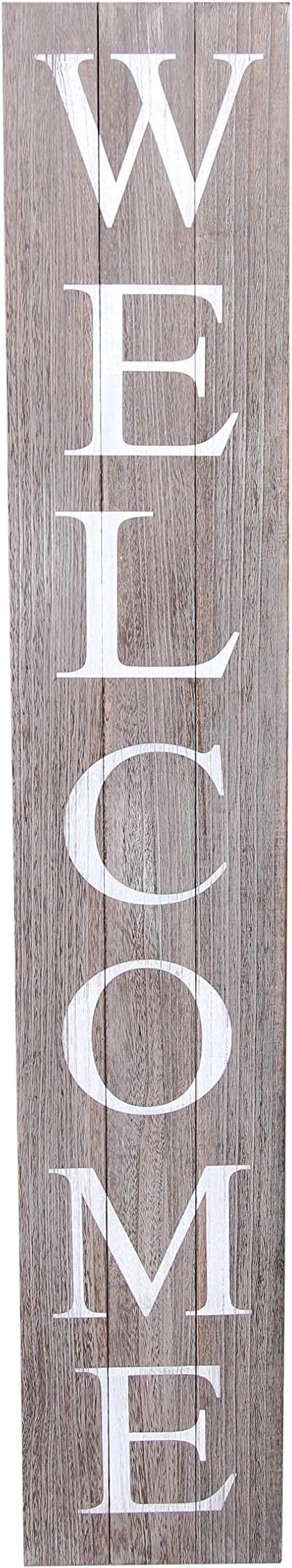 ALBEN Welcome Sign for Front Door Porch – 5 Feet Tall, Vertical Wooden Outdoor and Indoor Welco... | Amazon (US)