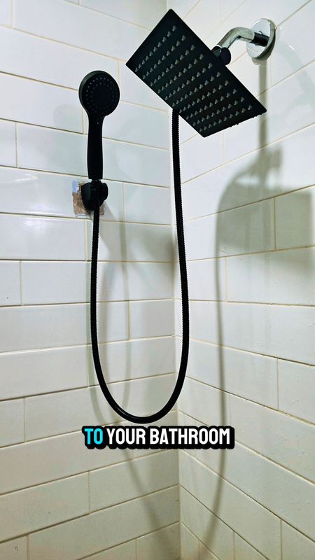 Rainfall Stainless Steel Shower Head/Handheld Combo with 60'' Hose is a great upgrade for your bathroom. #bathroomupgrade #dormessentials #haircareandstyling #amazonbath

#LTKhome #LTKfindsunder50