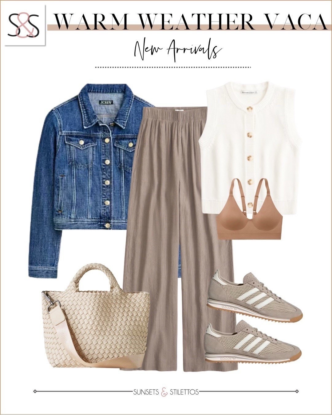 Light layers and neutral tones make the perfect warm weather travel outfit. These easy pieces mix comfort with polished style so you can go from airport to vacation mode without overthinking it.

warm weather vacation outfits for women, travel outfit ideas women, neutral spring outfits, airport outfit women, lightweight travel outfit, casual vacation style, spring travel outfits women, comfortable vacation outfit ideas

#LTKTravel #LTKOver40 #LTKSeasonal