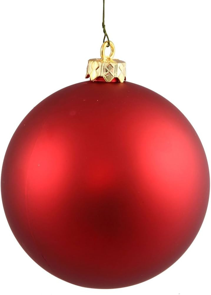 Vickerman 34773-2.75" Red Matte Ball Christmas Tree Ornament (12 pack) (N590703DMV) | Amazon (US)