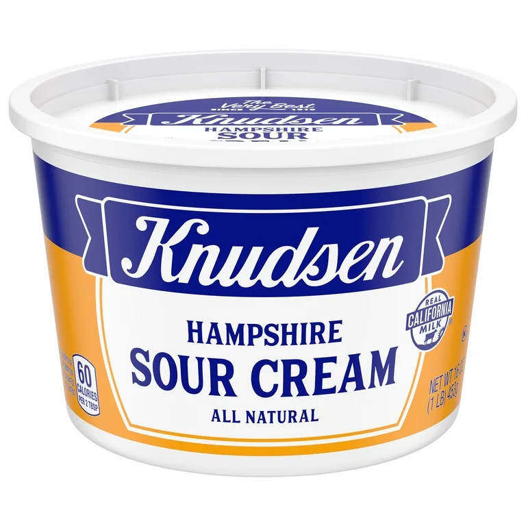 Knudsen Hampshire 100% Natural Sour Cream, 16 oz Tub | Walmart (US)