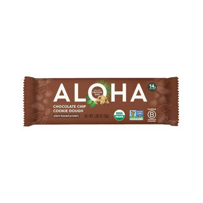ALOHA Chocolate Chip Cookie Dough Bar - 1.98oz | Target