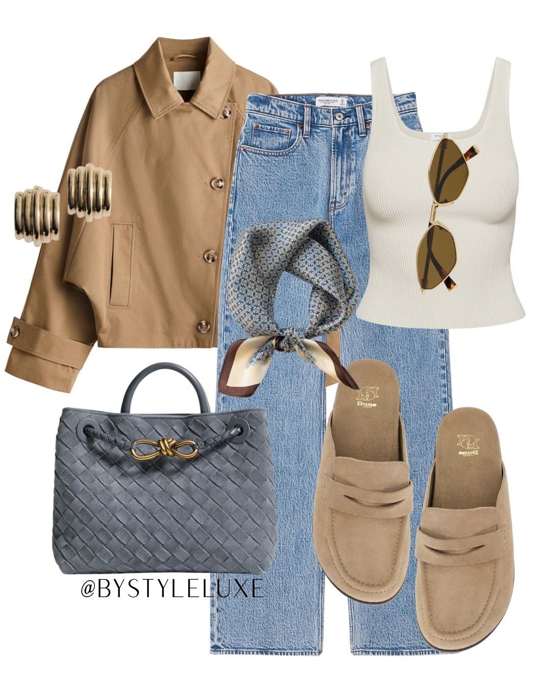 SPRING JACKET - This new in H& trench jacket has a detachable scarf so you can wear it 2 ways, perfect styled with blue denim 

#jeans #springoutfit #jacket 

#LTKshoes #LTKjeans #LTKspring