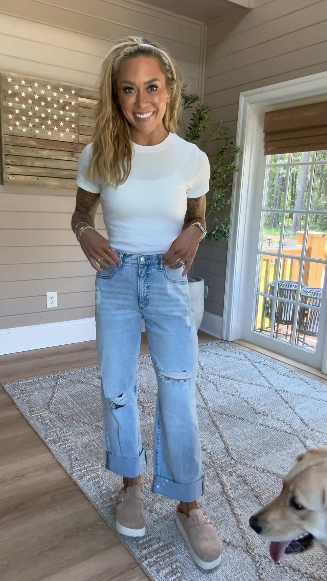 It’s currently 93° here but ya know what? Fall is right around the corner so that MEANS DENIM & LAYERS SOON DANG IT😂🙈 sharing 3 pairs of denim under $30 to get ya thinking towards transitional fall fits! 🙌🏽✨👖

All found on @walmartfashion⚡️the first pair is my personal fave! Stretchy / comfy & distressed = my go to! Size 2 jeans, small tee!

#walmartpartner #walmartfashion #liketkit / fall transition outfit inspo / casual / comfy / white tee / denim / Holley Gabrielle 

#LTKStyleTip #LTKFindsUnder50 #LTKVideo