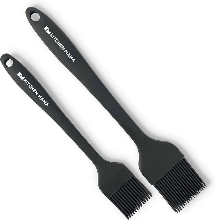 Kitchen Mama Silicone Basting Pastry Brush: Set of 2 Heat Resistant Basting Brushes for Baking, G... | Amazon (US)