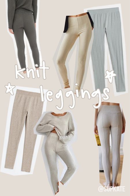 ribbed and knit leggings for cozy season. #fallfashion 

#LTKSeasonal #LTKunder50