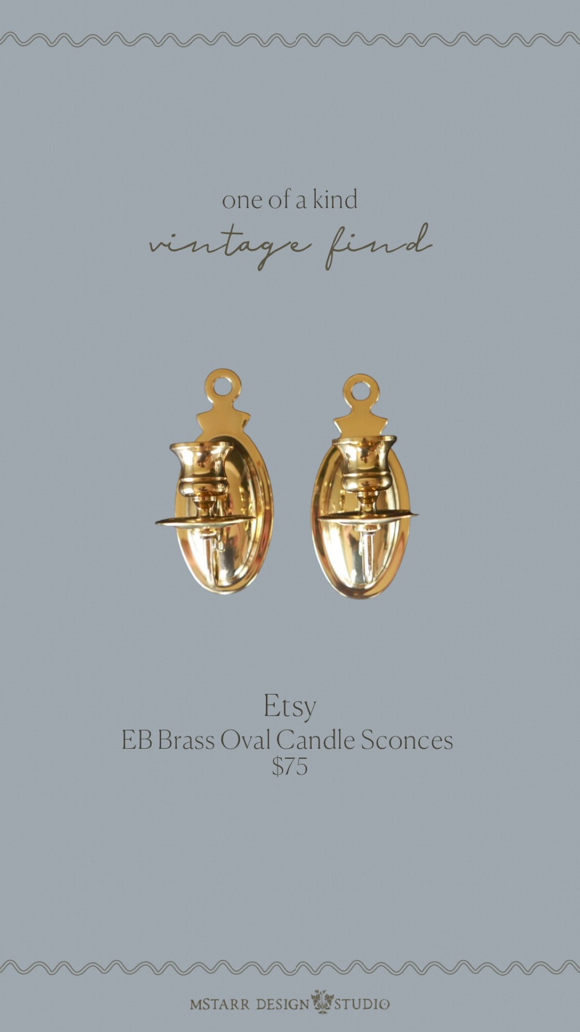 One of a kind vintage find…brass oval candle sconces on Etsy.

Vintage, antique, thrifted, home decor, wall sconce 

#LTKhome #LTKFind #LTKunder100