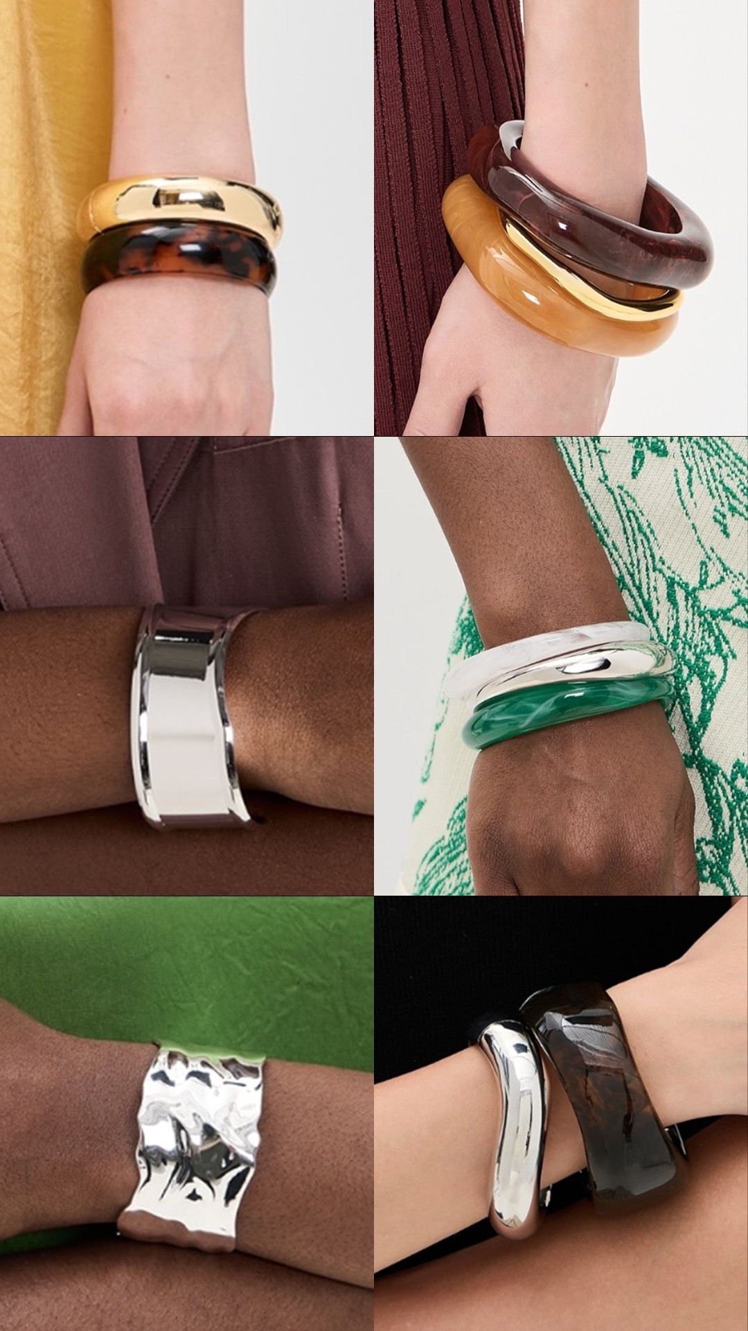 6 chunky bangles we ❤️