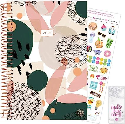 bloom daily planners 2021 Calendar Year Day Planner (January 2021 - December 2021) - 6” x 8.25... | Amazon (US)
