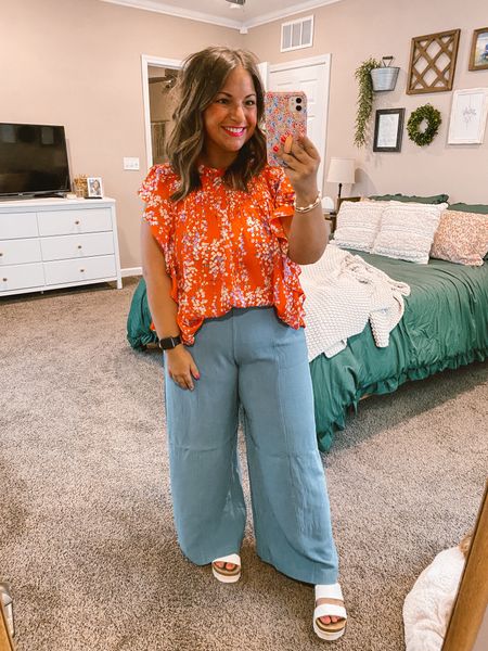 ON SALE
Amazon, spring outfit, summer outfit, sandals

sandals: fit true to size // wearing a 5
pants: fit true to size // wearing a large
blouse: fits true to size // wearing a large

#LTKSeasonal #LTKmidsize #LTKstyletip