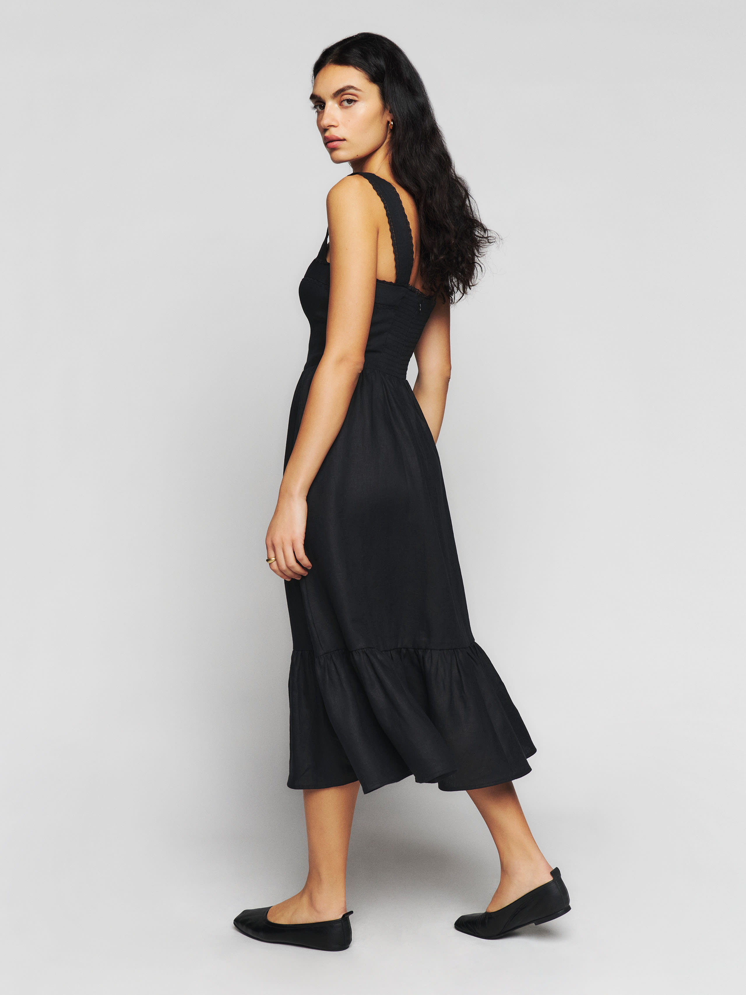 Rowen Linen Dress | Reformation (Global)