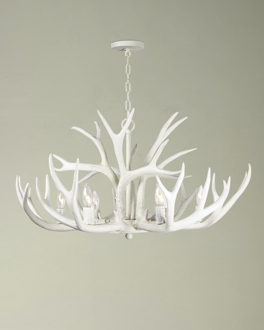 Regina Andrew Antler Chandelier (White) | Neiman Marcus