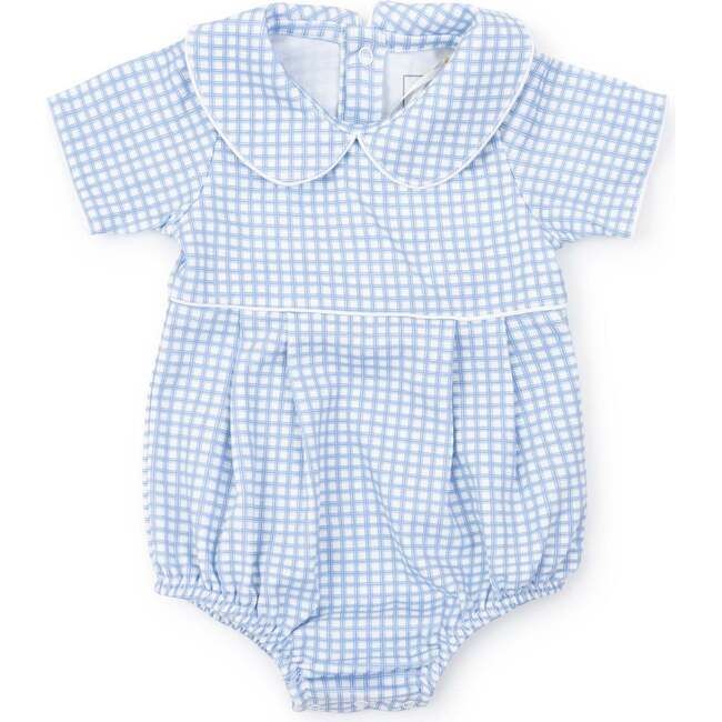 Palmer Boys' Bubble, Light Blue Box Plaid | Maisonette