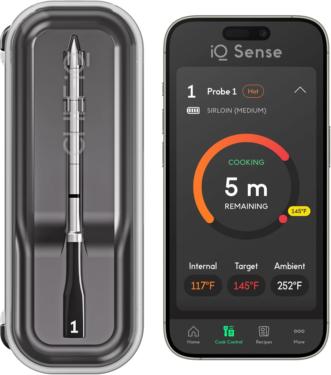 CHEF iQ Sense [2025 Model] | Smart Wireless Meat Thermometer | Ultra-Thin Probe | WiFi Unlimited ... | Amazon (US)