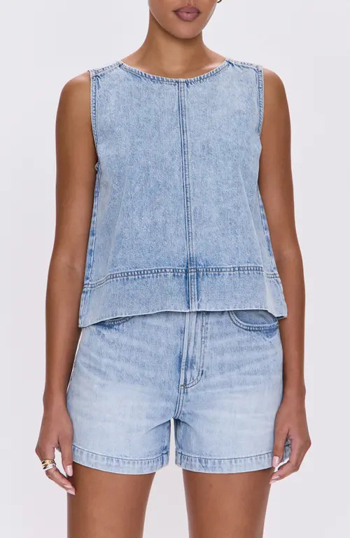 Pistola Rue Sleeveless Denim Top in Berkeley at Nordstrom, Size Medium | Nordstrom