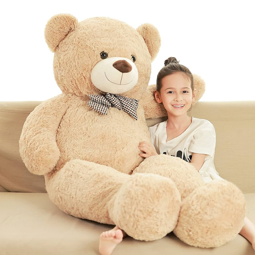 Poutmac 47 inch Giant Teddy Bear Stuffed Animal Brown Big Plush Teddy Bear Valentine's Gift for G... | Amazon (US)