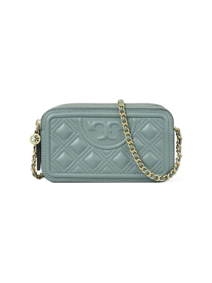 Tory Burch Fleming Quilted Leather Mini Shoulder Bag | Saks Fifth Avenue
