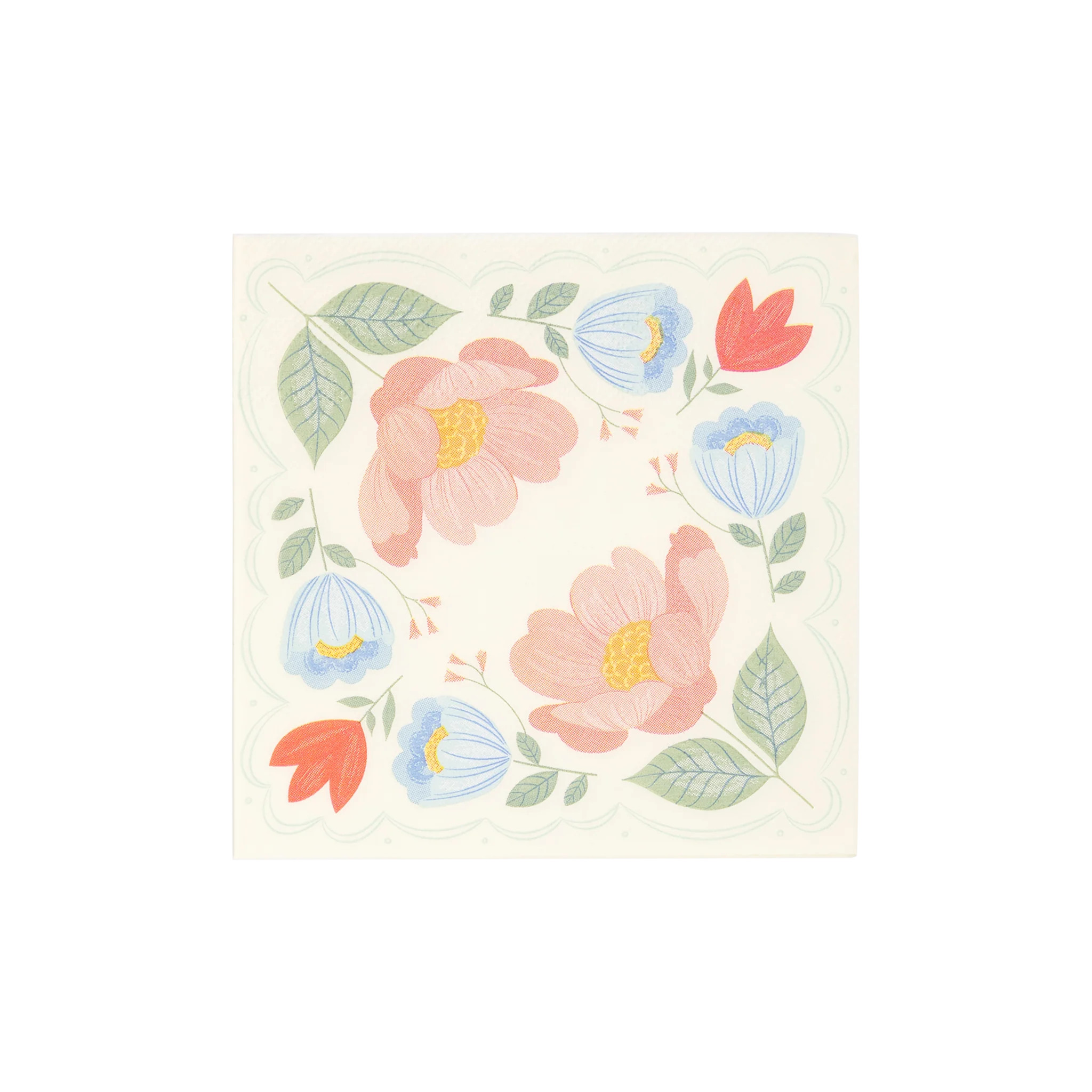 Floral Corner Napkins | My Mind's Eye