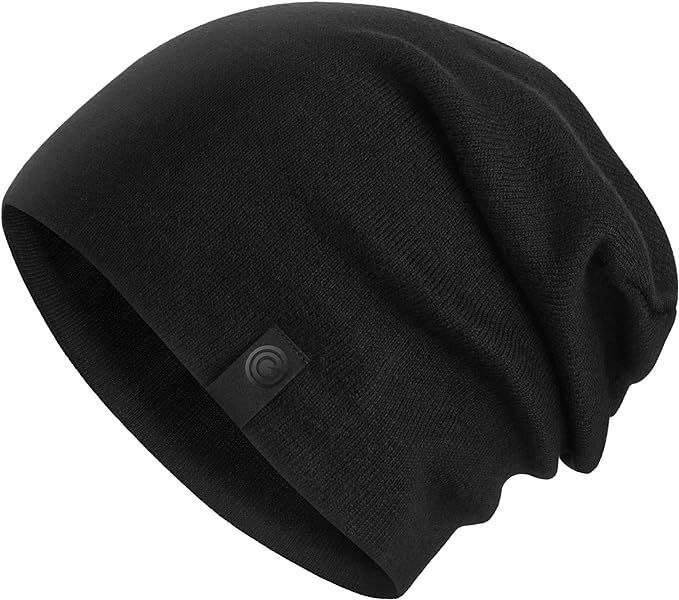 Warm Slouchy Beanie Hat - Deliciously Soft Daily Beanie in Fine Knit - 100% Cotton | Amazon (US)