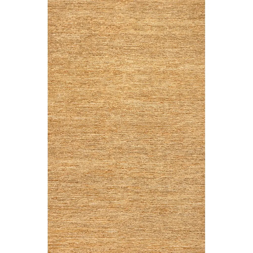 JONATHAN Y Griffin Rustic Farmhouse Woven Jute Solid Area Rug in Natural at Nordstrom, Size 5Ft 0In X 8Ft 0In | Nordstrom