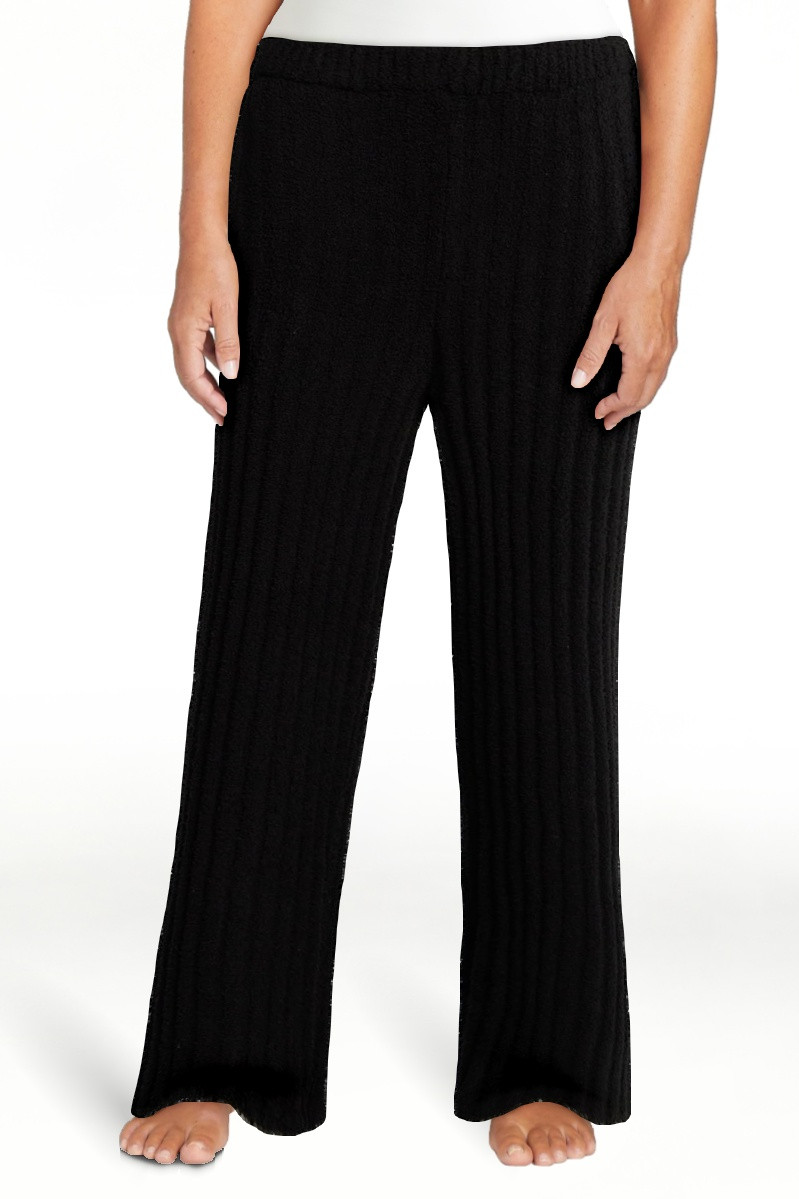 Joyspun Women's Sleepwear Ribbed Wide-Leg Pants, Sizes XS-3X | Walmart (US)