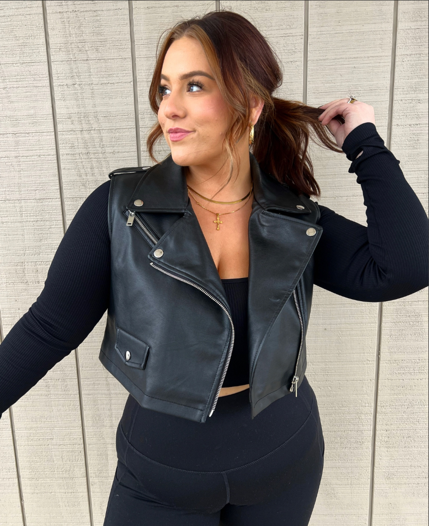 One of my new fave items in my closet is this vest! So good! Wearing a large! 

#LTKcurves