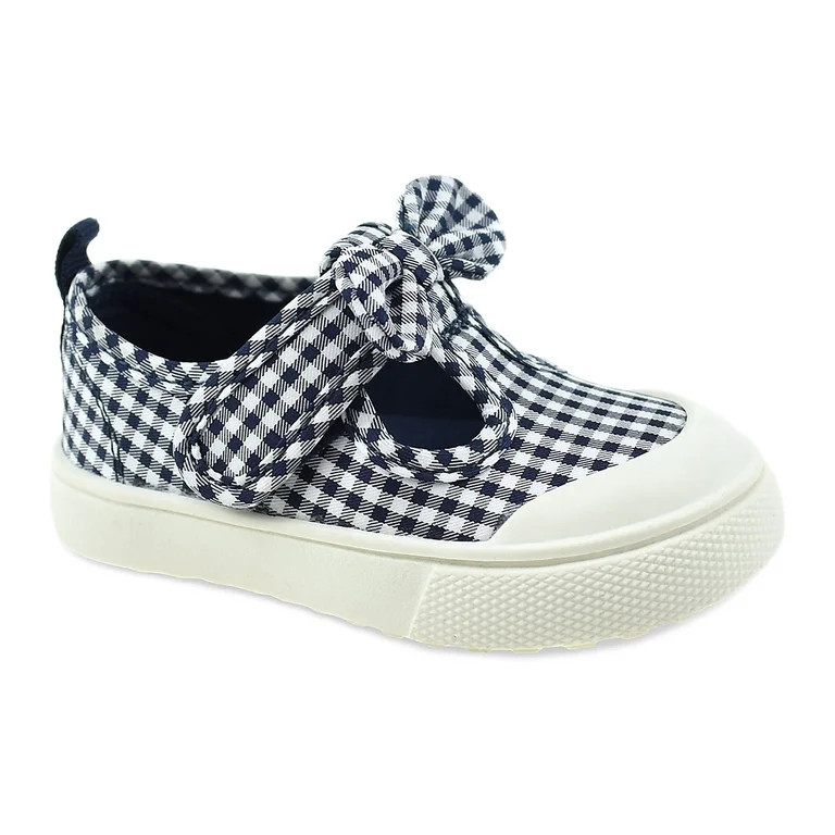 Wonder Nation Baby Girls Casual T-Strap Shoe | Walmart (US)