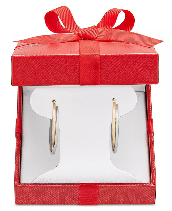 Macy's Intertwined Hoop Earrings in 14k Gold & Reviews - Earrings - Jewelry & Watches - Macy's | Macys (US)