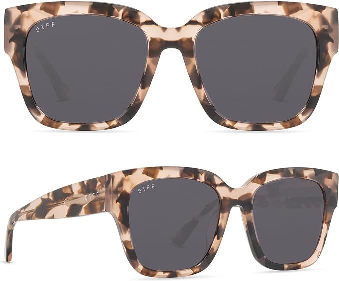 DIFF Eyewear - Bella II - Designer Square Sunglasses for Women - 100% UVA/UVB Protection, Tortois... | Amazon (US)