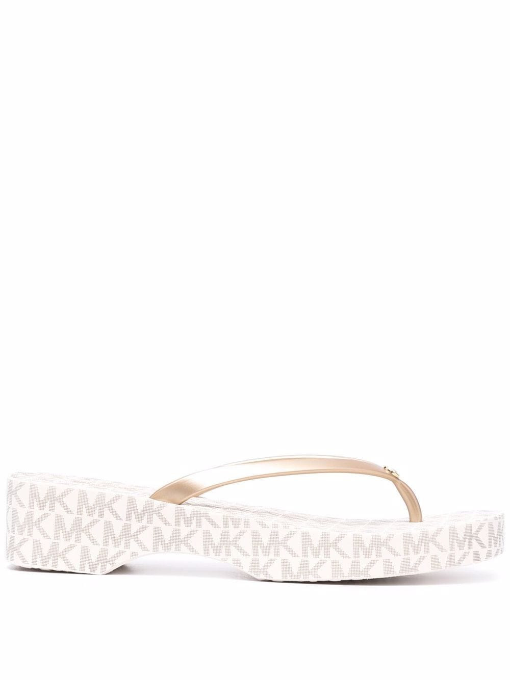 Michael Kors Lilo monogram-print flip-flops - Neutrals | Farfetch Global
