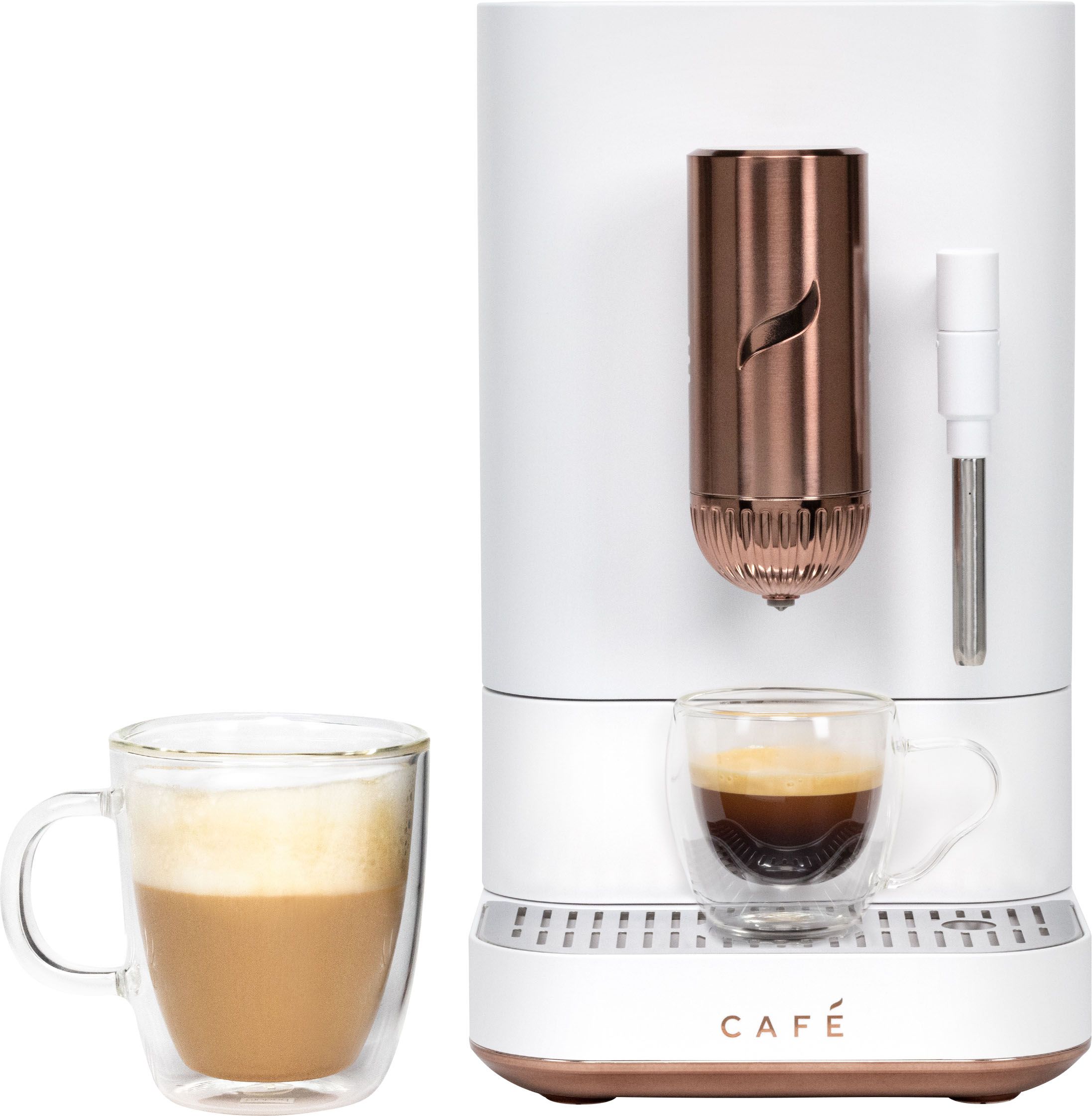 Café Affetto Espresso Machine with 20 bars of pressure, Milk Frother, and Built-In Wi-Fi Matte W... | Best Buy U.S.
