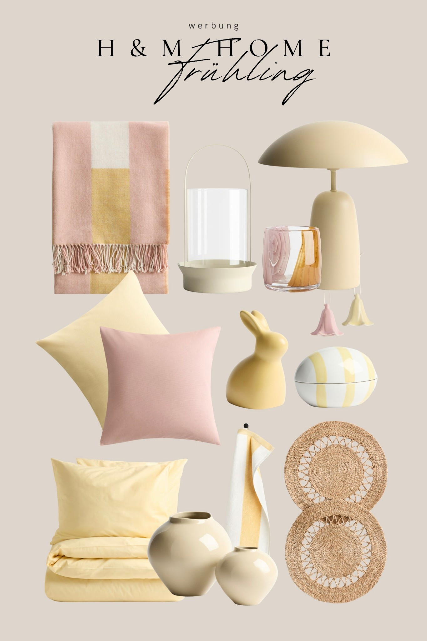 Hier findet ihr alle meine Favoriten für den Frühling von H&M Home. Von Kissen und Decken, über Lampen und Vasen bis zur Osterdeko.

#LTKspring #LTKhome #LTKdeutschland