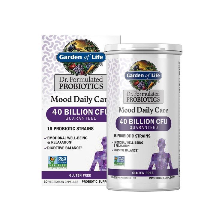 Garden of Life Dr. Formulated Mood Probiotic Capsules - 30ct | Target