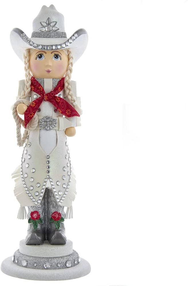 Hollywood Nutcrackers Hollywood Rhinestone Cowgirl Nutcracker, 18-Inch, Multicolored | Amazon (US)