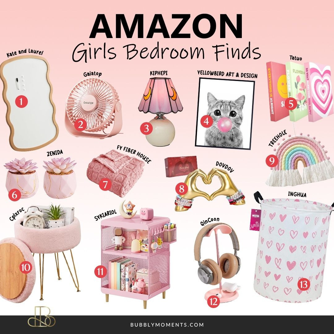 Girls’ room ideas made easy 🎀✨ I’m sharing girls room finds from Amazon that you can shop on the LTK.
 These finds are cute, functional, and perfect for creating a space she’ll love. From decor and storage to everyday room essentials, everything is easy to mix and match for a cozy, organized, and playful girls’ room.
Whether you’re refreshing a bedroom or setting up a new space, these pieces make decorating simple and stress-free. Tap to shop, save your favorites, and get inspired to create a girls’ room that feels both fun and beautiful. Follow along on LTK for more kids room finds and home inspiration ✨
#LTKFinds #LTKHome #LTKKids #GirlsRoom #KidsRoomDecor #GirlsBedroom #AmazonFinds #KidsRoomIdeas #RoomInspo #HomeDecor #OrganizedHome 

 