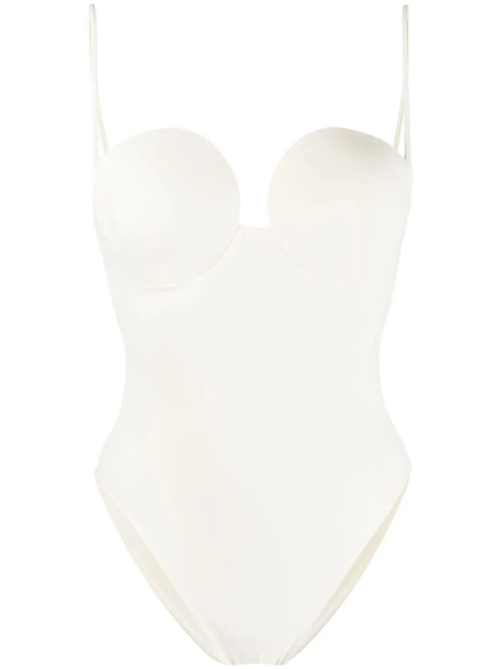 Magda Butrym Badeanzug Mit Herzausschnitt | Nude | FARFETCH DE | Farfetch Global