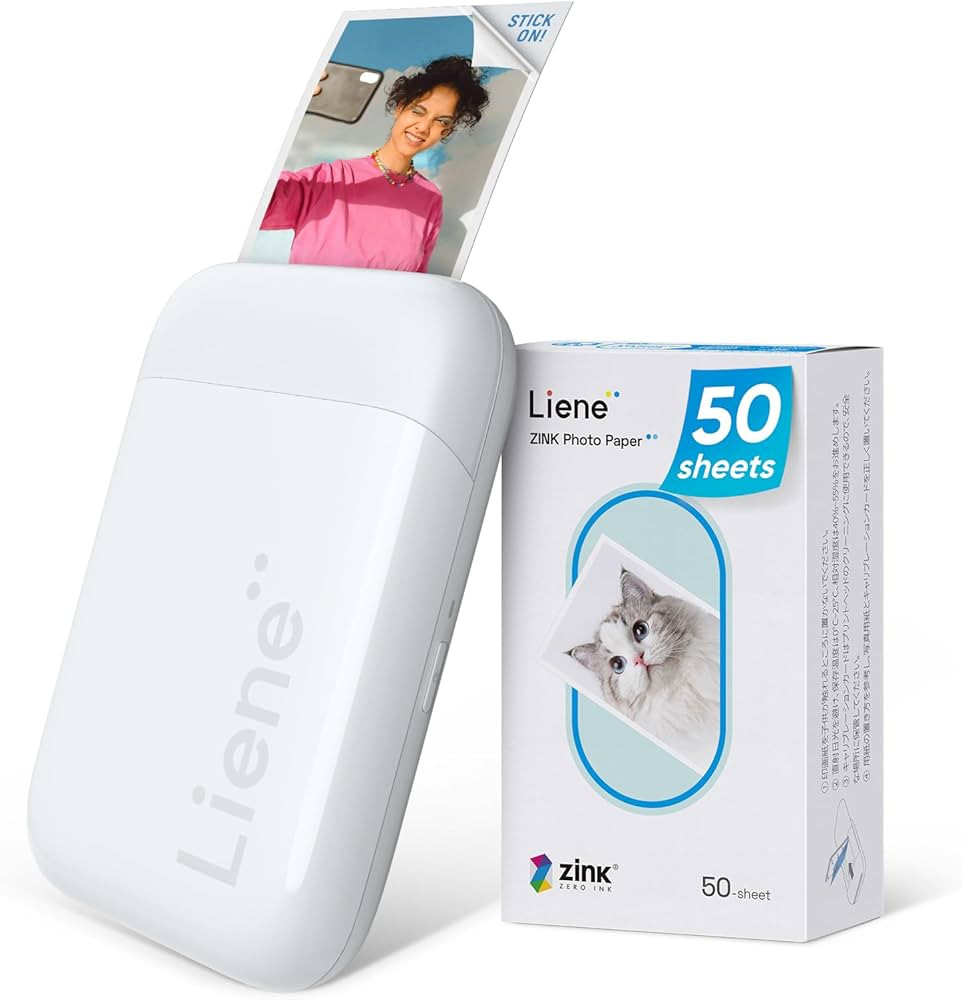 Liene 2x3” Photo Printer, Mini Instant Portable Color Mono Picture Printer Bundle 50 Zink Adhes... | Amazon (US)