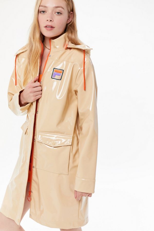 FILA UO Exclusive Kaloni Patent Rain Jacket | Urban Outfitters (US and RoW)